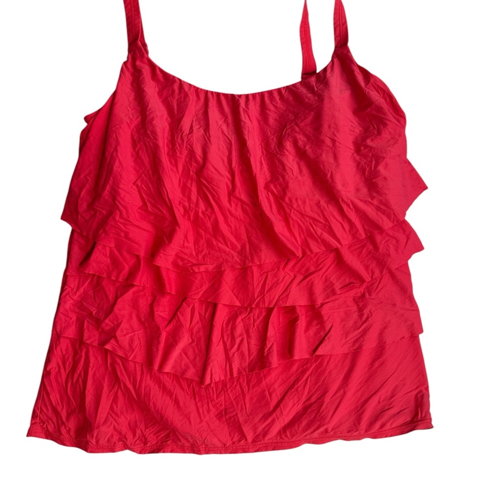 Coco Reef Red Tankini Swim Top